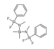 N-[difluoro(phenyl)silyl]-N-[[[difluoro(phenyl)silyl]-methylamino]-dimethylsilyl]methanamine Structure