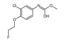 methyl N-[3-chloro-4-(2-fluoroethoxy)phenyl]carbamate结构式