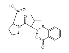 (2S)-1-[(2R)-3-methyl-2-[(2-nitrophenyl)sulfanylamino]butanoyl]pyrrolidine-2-carboxylic acid结构式