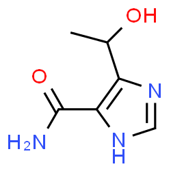 1H-Imidazole-4-carboxamide, 5-(1-hydroxyethyl)- (9CI) structure