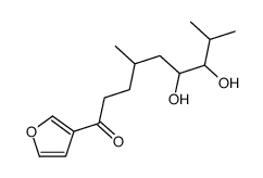 1-(furan-3-yl)-6,7-dihydroxy-4,8-dimethylnonan-1-one Structure