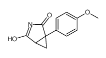1-(4-methoxyphenyl)-3-azabicyclo[3.1.0]hexane-2,4-dione结构式