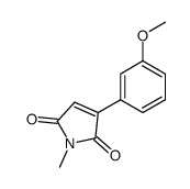 3-(3-methoxyphenyl)-1-methylpyrrole-2,5-dione结构式