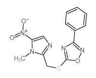 5-[(1-methyl-5-nitro-imidazol-2-yl)methylsulfanyl]-3-phenyl-1,2,4-oxadiazole picture