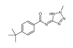 Benzamide, 4-(1,1-dimethylethyl)-N-(2-methyl-2H-tetrazol-5-yl)- (9CI)结构式
