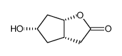 1β,5β,7α,-7-hydroxy-2-oxabicyclo[3.3.0]octan-3-one Structure