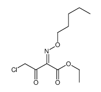 ethyl 4-chloro-3-oxo-2-pentoxyiminobutanoate Structure