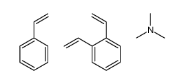 二乙烯基苯与苯乙烯和氯甲基化-季铵化的三甲胺的聚合物结构式
