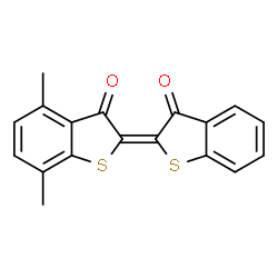 4,7-dimethyl-2-(3-oxobenzo[b]thien-2(3H)-ylidene)benzo[b]thiophene-3(2H)-one Structure