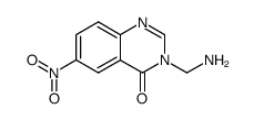 3-aminomethyl-6-nitro-3H-quinazolin-4-one结构式