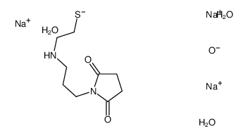 trisodium,1-[3-(2-sulfanylethylamino)propyl]pyrrolidine-2,5-dione,thiophosphate,trihydrate结构式