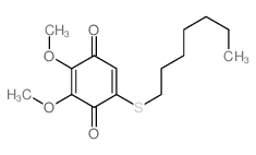 2,5-Cyclohexadiene-1,4-dione, 5-(heptylthio)- 2,3-dimethoxy- picture