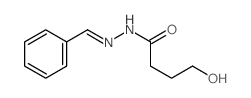 Butanoic acid,4-hydroxy-, 2-(phenylmethylene)hydrazide Structure