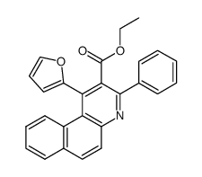 ethyl 3-phenyl-1-(2-furyl)benzo[f]quinoline-2-carboxylate结构式