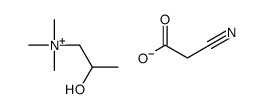 (2-hydroxypropyl)trimethylammonium cyanoacetate structure