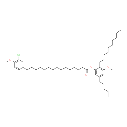 15-(3-Chloro-4-methoxyphenyl)pentadecanoic acid 2-decyl-3-methoxy-5-pentylphenyl ester picture