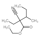 ethyl 2-cyano-2-ethyl-3-methyl-pentanoate Structure