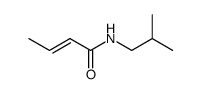 (E)-N-isobutyl-2-butenamide Structure
