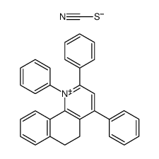 1,2,4-triphenyl-5,6-dihydrobenzo[h]quinolin-1-ium thiocyanate Structure