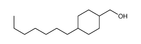 (4-heptylcyclohexyl)methanol Structure