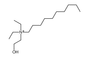 decyl-diethyl-(2-hydroxyethyl)azanium结构式