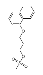 3-(naphthalen-1-yloxy)propyl methanesulfonate结构式