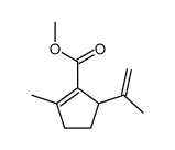 methyl (+/-)-5-isopropenyl-2-methyl-1-cyclopentene-1-carboxylate Structure