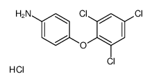 4-(2,4,6-trichlorophenoxy)aniline,hydrochloride Structure