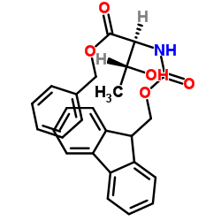 N-[(9H-Fluoren-9-ylmethoxy)carbonyl]-L-threonine phenylmethyl ester structure
