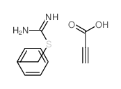 benzylsulfanylmethanimidamide; prop-2-ynoic acid结构式