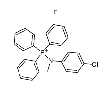 ((4-chlorophenyl)(methyl)amino)triphenylphosphonium iodide结构式