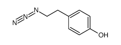 1-azido-2-(4-hydroxyphenyl)ethane Structure
