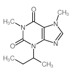 3-butan-2-yl-1,7-dimethyl-purine-2,6-dione Structure