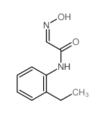 (2Z)-N-(2-ethylphenyl)-2-hydroxyimino-acetamide Structure