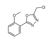 2-(chloromethyl)-5-(2-methoxyphenyl)-1,3,4-oxadiazole Structure