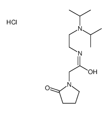 N-[2-[di(propan-2-yl)amino]ethyl]-2-(2-oxopyrrolidin-1-yl)acetamide,hydrochloride结构式