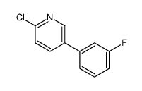 2-chloro-5-(3-fluorophenyl)pyridine结构式