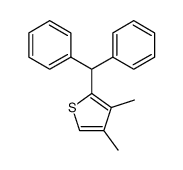 3,4-Dimethyl-2-(diphenylmethyl)thiophen结构式