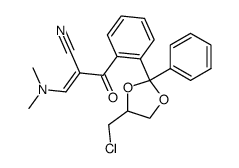 2-[(4-chloromethyl)-2-phenyl-1,3-dioxolan-2-yl]-α-[(dimethylamino)methylene]-β-oxobenzenepropanenitrile Structure