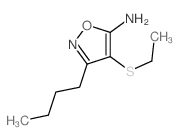 3-butyl-4-ethylsulfanyl-oxazol-5-amine structure