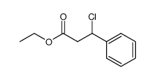 β-chlorobenzenepropanoic acid ethyl ester Structure