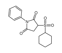 N-Phenyl-3-(cyclohexylsulfonyl)pyrrolidine-2,5-dione结构式