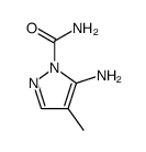 1H-Pyrazole-1-carboxamide,5-amino-4-methyl-(9CI)结构式