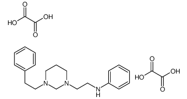 oxalic acid,N-[2-[3-(2-phenylethyl)-1,3-diazinan-1-yl]ethyl]aniline Structure