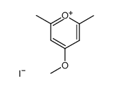 2,6-dimethyl-4-methoxypyrrylium iodide Structure