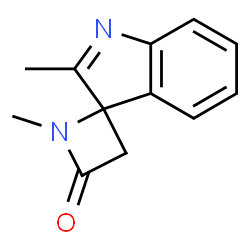 Spiro[azetidine-2,3-[3H]indol]-4-one, 1,2-dimethyl- (9CI) structure