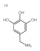 5-(aminomethyl)benzene-1,2,3-triol结构式