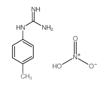 carbamimidoyl-(4-methylphenyl)azanium,nitrate Structure