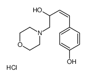 4-[(E)-3-hydroxy-4-morpholin-4-ylbut-1-enyl]phenol,hydrochloride Structure