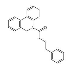 1-(phenanthridin-5(6H)-yl)-4-phenylbutan-1-one结构式
